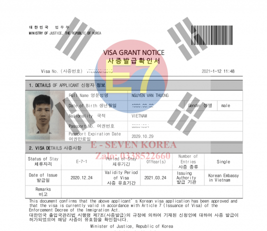Lý do nên chọn visa E7 Hàn Quốc